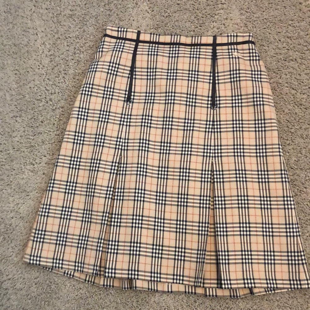 Knee length Burberry skirt purchased in Hong Kong.